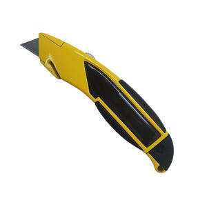 Couteau utilitaire rétractable avec lame de stockage coupe-boîte en métal RX80846 avec crochet coupe-fil couteau de toiture de sécurité Interlock - Product Image 1