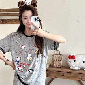 Ensembles <span class=keywords><strong>de</strong></span> vêtements <span class=keywords><strong>de</strong></span> <span class=keywords><strong>nuit</strong></span> 2025 été dentelle Polo Dot KT pyjamas costume femmes pyjamas <span class=keywords><strong>chemise</strong></span> <span class=keywords><strong>de</strong></span> <span class=keywords><strong>nuit</strong></span> - Product Image 3