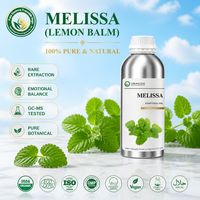 Huile Essentielle de Mélisse (Melissa Officinalis) pour Ambiance et Pureté à Domicile, Idéale pour Diffuseurs à Bâtonnets et Formulations de Bougies Parfumées