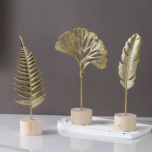 Adornos de hojas metálicas Mystic Arts, arte decorativo de hierro para plantas, para sala de estar, entrada, vitrina, decoración del hogar - Product Image 3