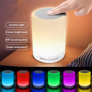 Nova Caixa De Presente Toque Controle Mp3 Led Rádio Colorido Toque Digital Lâmpada Speaker Speaker Music Player - Product Image 4