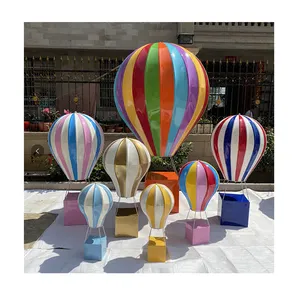 Hot sale China Supplier Manufactory Fiberglass Hot Air Balloon Sculpture For Shopping Mall Decoration