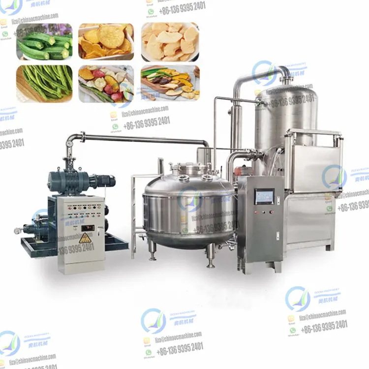 Automatic Excellent manufacturer selling vacuum fryer 100 l lpg gas vacuum fryer for crispy jackfruit chip