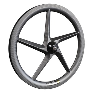 Ruota in carbonio Fnhon Raffica 3 sessanta 5 raggi A cinque razze Wheelset Bici Pieghevole 3 velocità Wheelset 16 349 Cerchio mozzo di Novatec 74/112 millimetri - Product Image 6