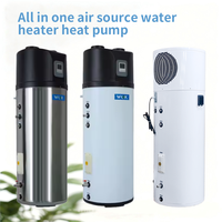 Pompe à chaleur air-eau tout-en-un OEM avec mode WIFI, entièrement blanche, 100L, 120L, 150L, R134A et 0.5P