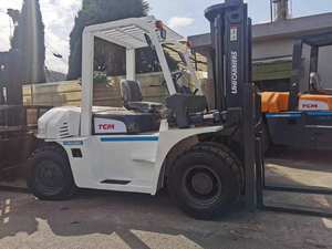 Le Japon a importé de la peinture originale mini chariot élévateur d'occasion TCM FD60 6 tonnes en bon état pour la vente de machines de construction en stock - Product Image 2