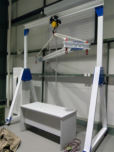 Thiết kế trọng lượng nhẹ có thể điều chỉnh chiều cao Mini Điện di động xách tay nhôm giàn cần cẩu với điều khiển từ xa - Product Image 4