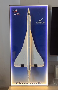 Cadre mural personnalisé pour l'avion Concorde de la série Compatible Creativity 10318, pour l'avion Airbus, à suspendre au mur - Product Image 3