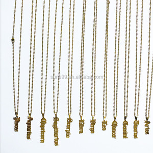 New Trendy 12 Chòm Sao Thép Không Gỉ Zodiac Dấu Hiệu Mặt Dây Chuyền Vòng Cổ Cá Nhân Tên Vòng Cổ Món Quà Sinh Nhật Bijoux - Product Image 3