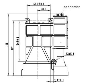 Max khoảng cách 21km Laser khoảng cách đo mô-đun laser diode mô-đun Nhiệt độ làm việc-40 độ đến + 65 độ