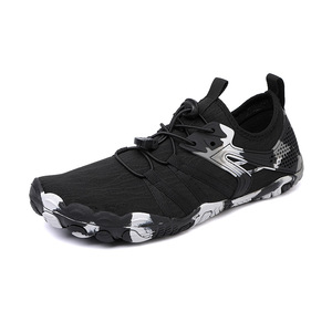 Men's Hollow Mesh Barefoot Sandals Quick <b>Lock</b> Drawstring Breathable Casual Shoes Deep Tread Anti Slip Walking Shoes For Beach - Product Image 6
