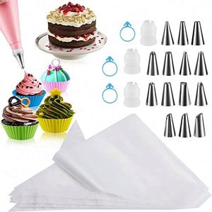 Stainless Steel Decorating Icing Tips <b>Baking</b> Cups Cake Decorating Tips Cake Fans Piping Bags and Tips <b>Set</b> - Product Image 4