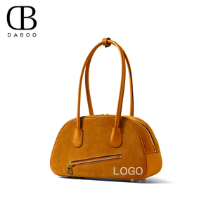 Thiết kế ban đầu dây kéo túi da chính hãng chất <span class=keywords><strong>l</strong></span>ượng cao sang trọng màu nâu da <span class=keywords><strong>l</strong></span>ộn duy nhất-vai nách túi cho phụ nữ - Product Image 1