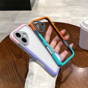 Funda Protectora para Teléfono con Diseño Simple de Disipación de Calor y Colores en Contraste para <span class=keywords><strong>iPhone</strong></span> 16 Plus 15 14 Pro Max 13 12 Mini 11 XS XR - Product Image 3