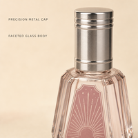 Flacon de parfum vide personnalisé en verre facetté avec bouchon argenté, flacon atomiseur rechargeable en gros avec boîte, logo personnalisé de luxe