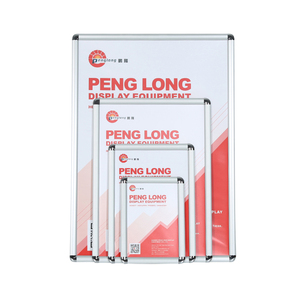 Cadre d'affichage <span class=keywords><strong>A1</strong></span> A2 à angle rond en gros Cadre à pression réglable pour photos en alliage d'aluminium 25mm Cadres d'affiche - Product Image 3