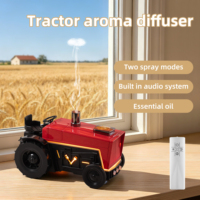 Nouveau Cadeau Unique : Humidificateur d'Arômes de Bureau en Forme de Tracteur, Haut-parleur Audio Bluetooth, Diffuseur de Brume Méduse à Bruit Blanc