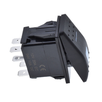Carling Marine RV voiture interrupteur à bascule panneau étanche marche-arrêt 5pin 4pin SPST double LED bleue 10A/20A 24V interrupteur à bascule gravable
