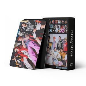 Vente en gros de Kpop Idol Group Merch 55 pcs/boîte Carte photo <span class=keywords><strong>Stray</strong></span> Kids Leeknow Photocard Lomo Card - Product Image 5