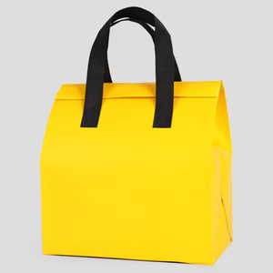 Custom Portable Insulated Takeaway Bag Reusable Waterproof <b>Foldable</b> Non Woven Cooler Bag for Food Grade - Product Image 3