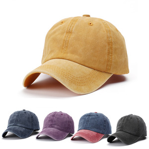 Vintage Washed Sport Hat 100% Cotton Curved Brim Buckle Closure Embroidered Printed Logo Promotional Cap for Adults Woman
