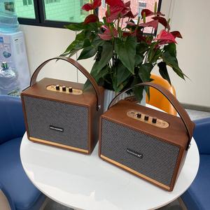 <span class=keywords><strong>Enceinte</strong></span> sans fil Bluetooth en bois, son rétro classique, boîte à musique stéréo, son surround, super basses, caisson de basses, radio FM auxiliaire pour ordinateur PC - Product Image 6