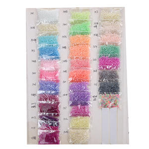 कारखाने की प्रत्यक्ष बिक्री 450g बड़े पैकेज की अच्छी गुणवत्ता 2 मिमी 3 मिमी क्रीम ग्लास बीज के कपड़े बनाने के लिए - Product Image 4