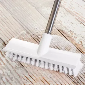 LTT1563 brosse de nettoyage de sol à Long manche 2 en 1 brosse à gratter pour salle de bain, Garage, cuisine, carrelage mural, <span class=keywords><strong>terrasse</strong></span>, épurateur de sol - Product Image 1