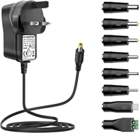 Alimentation 5V 3A, adaptateur secteur AC DC 5V, transformateur avec 8 prises DC pour appareils électroniques domestiques, boîtier TV, routeur, bande LED
