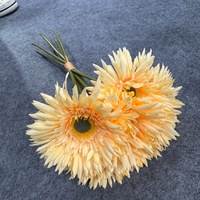 Bouquet de Gerberas Artificielles en Soie à Franges, Fausses Fleurs Africaines Multicolores pour Mariage, Vente en Gros