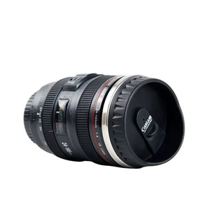 Tasse de tasse de café de Ef24-105mm d'<span class=keywords><strong>appareil</strong></span>-<span class=keywords><strong>photo</strong></span> de reflex d'acier inoxydable personnalisé, tasses auto-remuantes thermiques noires d'<span class=keywords><strong>objectif</strong></span> de caméra - Product Image 5