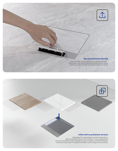SINOAMIGO - Caja de Conexión Empotrada en el Suelo, Plateada, Personalizada, para Suelos de Mármol o Azulejos - Product Image 2