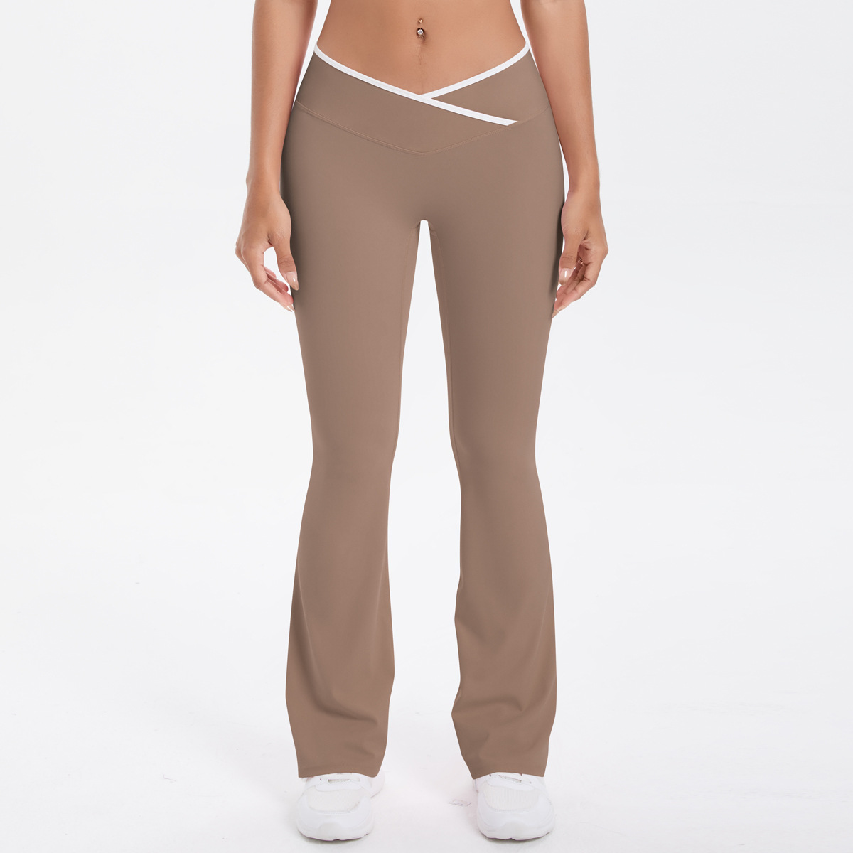 Pantalon large marron cacao