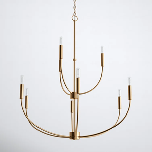 9 - Light <span class=keywords><strong>Dimmable</strong></span> cổ điển truyền thống nến Đèn chùm Vàng phòng ăn đơn giản hiện đại tối giản ánh sáng mặt dây chuyền - Product Image 5