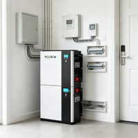 Batterie de stockage d'énergie tout-en-un YUTANDA LiFePO4 51,2 V 100 Ah 5 kWh avec onduleur 5 kW pour l'énergie solaire résidentielle