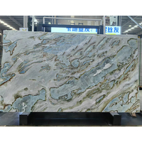 Panneau de marbre translucide rétroéclairé en pierre naturelle, dalle de marbre onyx bleu, idéal pour les murs et les halls d'entrée