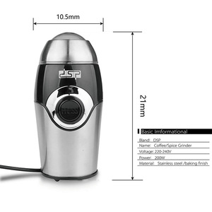 Molinillo de Café y Especias Dsp, Cuchilla de Acero Inoxidable 304, Modelo Eléctrico Doméstico Mini Ka3001 - Product Image 4