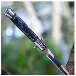 Mafia portatile ad alta durezza in acciaio inox coltello pieghevole per campeggio tattico di sopravvivenza con OEM personalizzazione imballaggio in Nylon - Product Image 3