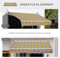 2023 Offre Spéciale Auvent manuel sur le toit en aluminium personnalisé auvent imperméable coupe-vent auvent rétractable patio extérieur balcon auvent