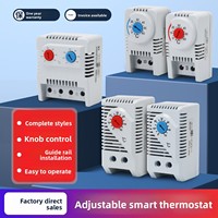 Termostato de Gabinete, Controlador de Temperatura Tipo Gabinete, Caja de Distribución, Interruptor Mecánico, Contactos Normalmente Abiertos/Cerrados