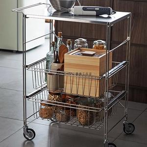 Beweglicher Edelstahl wagen mit Rädern-Hochleistungs-Küchen wagen Gewerblicher Service wagen zur Aufbewahrung - Product Image 3