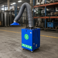 Extracteur de fumée de soudage à double bras certifié CE, haute efficacité, avec rotation à 360° °   Bras d'aspiration flexibles