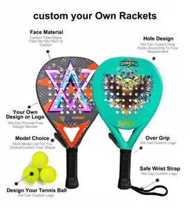 Raqueta de Pádel Profesional Qingyu Sport, Raqueta Personalizada de Alta Calidad Disponible en Fibra de Carbono 3K-18K, Raquetas de Pádel para Niños - Product Image 2