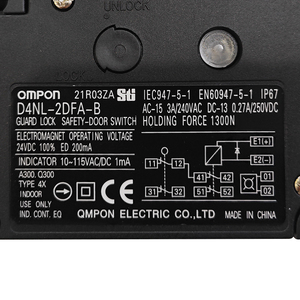 D4NL-2DFA-B สวิตช์ประตูนิรภัยแบบล็อค - Product Image 2