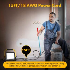 50W 5000LM <b>LED</b> Work Light6000K IP66 Waterproof Flood <b>Light</b> Portable <b>Led</b> <b>Lights</b> for Outdoor <b>Workshop</b> Garage Construction WD-923 5 - Product Image 2