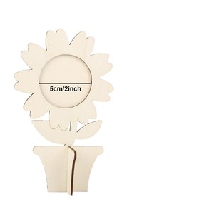 Wooden Flower Craft <b>Kit</b> For Kids <b>DIY</b> Painting 3D Educational Parent Child Creative Decoration 4-6Y - Product Image 3