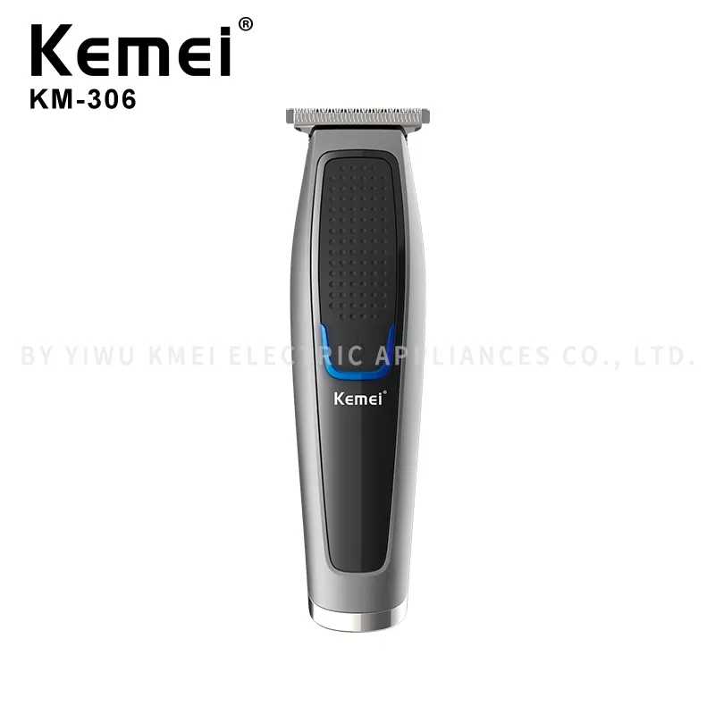 Usb Electric Hair Trimmer Rechargeable Shaver Razor Kemei Km-427 Led  Digital Display Cordless Adjustable Clipper