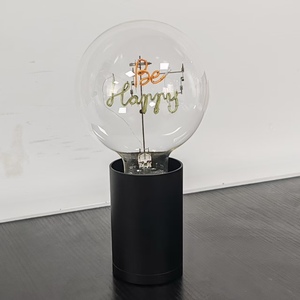 Lampe de table LED G125 personnalisée support de lampe en aluminium moulé sous pression lampe E27 rechargeable USB type-c ampoule à filament moderne lumières - Product Image 5