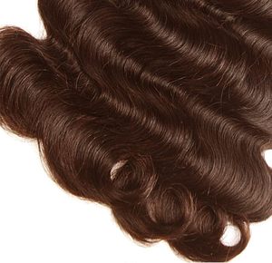 Extension di <span class=keywords><strong>capelli</strong></span> umani Body Wave, senza colla, <span class=keywords><strong>capelli</strong></span> vergini brasiliani, 100% non trattati # 4 Colori Marrone <span class=keywords><strong>Cioccolato</strong></span> - Product Image 2
