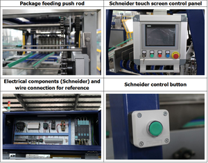 Machine d'emballage sous film rétractable entièrement automatique et colorée pour bouteilles et canettes en PET avec film imprimé en PE pour <span class=keywords><strong>eau</strong></span> minérale - Product Image 3